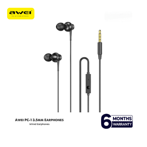 Awei PC-1 3.5mm In-Ear Wired Earphones Awei PC-1 3.5mm In-Ear Wired Earphones